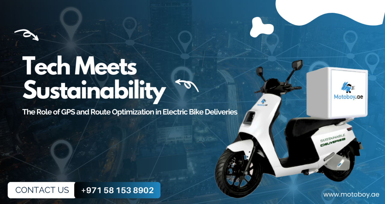 Tech Meets Sustainability, The Role of GPS and Route Optimization in Electric Bike Deliveries